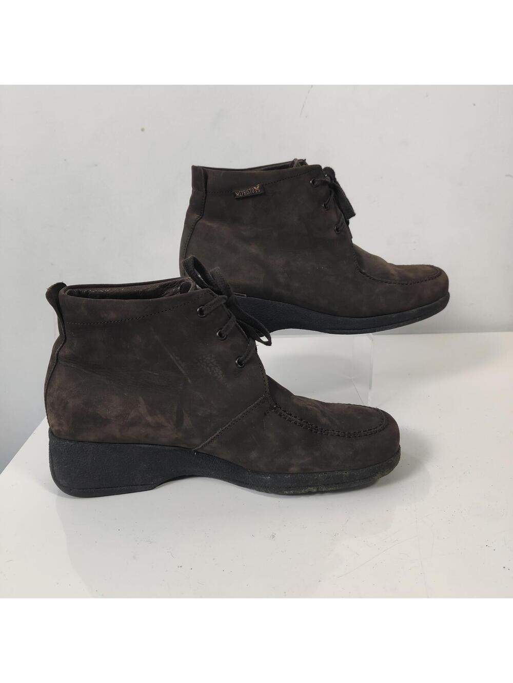 Mephisto Brown Leather Chukka Ankle Boots Comfort Walking Casual Size US 7